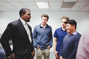 Sen. Harris with Northwestern Students